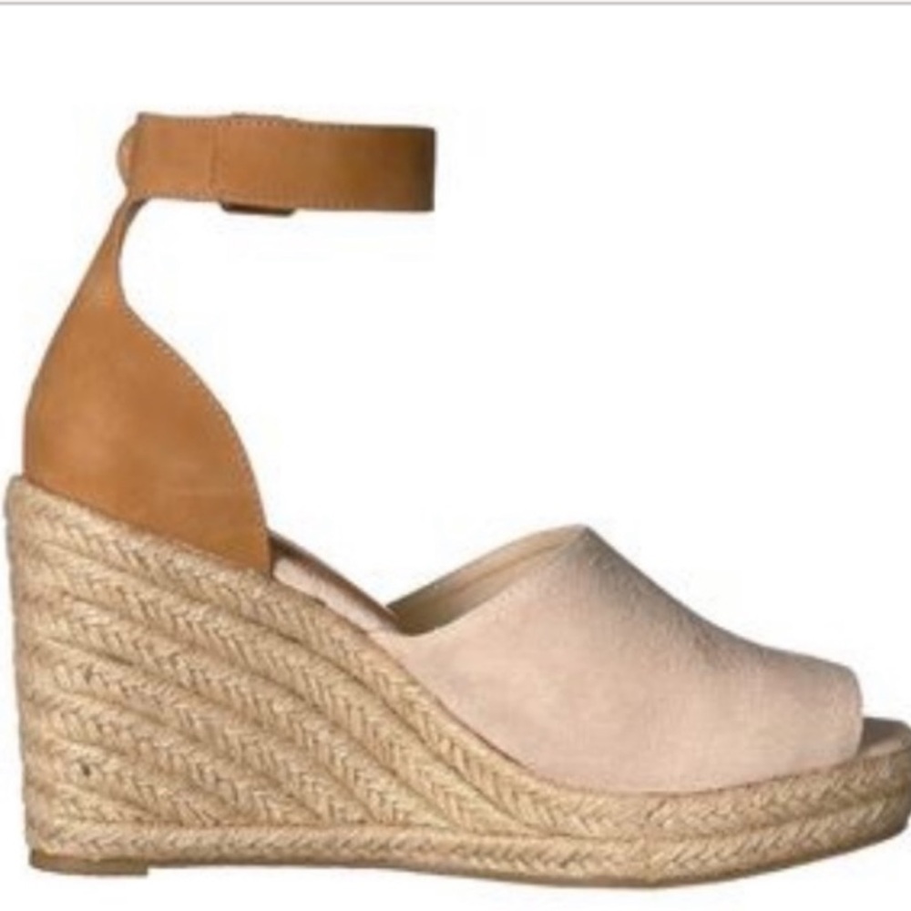MATISSE espadrille wedges sandals chunky heels platform women’s tan 10 beige tan - Picture 3 of 9